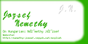 jozsef nemethy business card